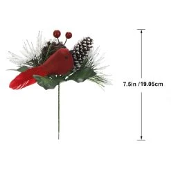 New ⌛ Red Bird & Snowy Pinecone Pick by Ashland® 🥰 -Ashland Shop 10700129 2