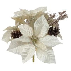 Promo 🔔 Glittery Champagne Berry, Pinecone & Poinsettia Mixed Bush by Ashland® 👍