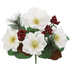 Deals 👍 White Magnolia, Berry & Pine Mix Bush by Ashland® ⭐ -Ashland Shop 10700155 2
