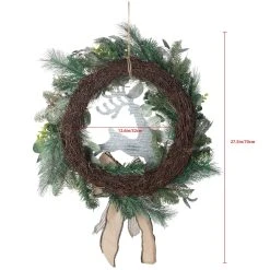 Deals 💯 24" Deer Sign Pine & Berry Wreath by Ashland® ⭐ -Ashland Shop 10700354 3