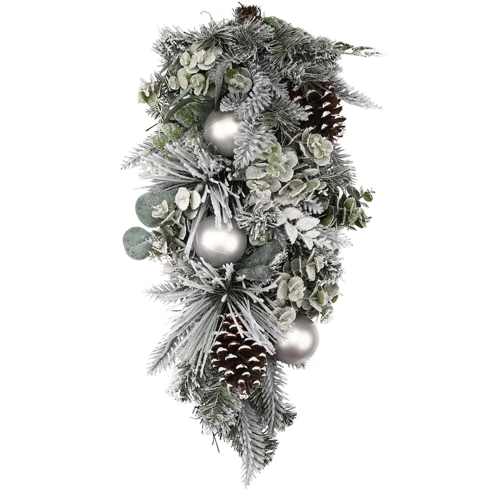 Buy π₯ 24" Flocked Pine & Ornament Teardrop Swag by Ashland® π― 3 Buy π₯ 24" Flocked Pine & Ornament Teardrop Swag by Ashland® π―