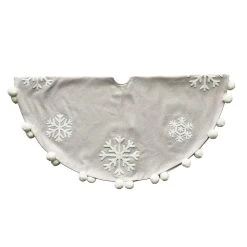 Best reviews of 🔥 48" Snowflake Tree Skirt with Pom Poms by Ashland® 🛒 -Ashland Shop 10700429 3
