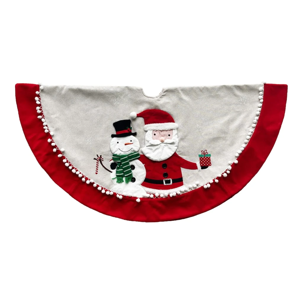 Top 10 😉 28'' Santa Friend Tree Skirt by Ashland® 🌟 5 Top 10 😉 28'' Santa Friend Tree Skirt by Ashland® 🌟 - Image 3