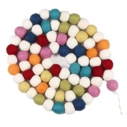Brand new ⭐ 6ft. Bright Multicolor Felt Pom Pom Garland by Ashland® ❤️