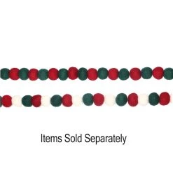 Top 10 ✔️ Assorted 6ft. Red & Green Felt Pom Pom Garland by Ashland® ✔️