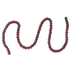 Top 10 ✔️ Assorted 6ft. Red & Green Felt Pom Pom Garland by Ashland® ✔️ -Ashland Shop 10700508 4