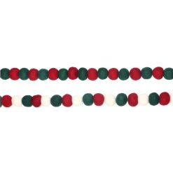 Top 10 ✔️ Assorted 6ft. Red & Green Felt Pom Pom Garland by Ashland® ✔️ -Ashland Shop 10700508 5