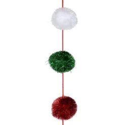 Best deal ✔️ 6ft. Red, Green & White Pom Pom Garland by Ashland® 😉