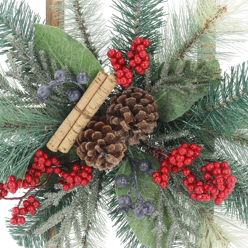 Top 10 ✨ 22" Christmas Wall Pane with Pinecones & Berries by Ashland® 🎁 5 Top 10 ✨ 22" Christmas Wall Pane with Pinecones & Berries by Ashland® 🎁 - Image 3