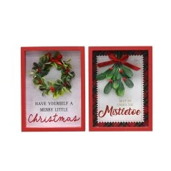 Coupon 🔥 Assorted 7.8" Christmas Greenery Tabletop Sign by Ashland® 🤩
