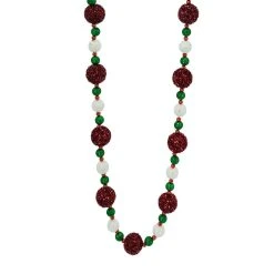 Brand new ⭐ 6ft. Red, Green & White Pom-Pom & Bead Garland by Ashland® ❤️
