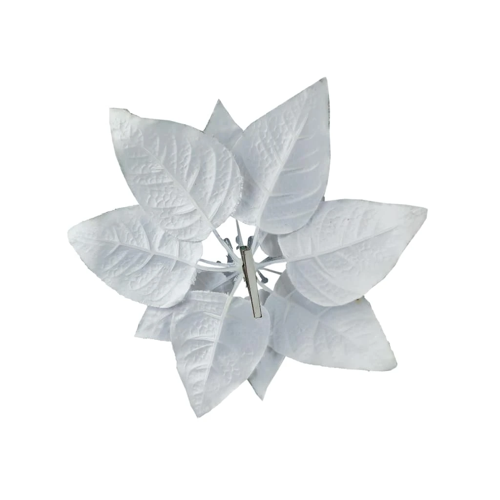 Outlet 🔥 White Poinsettia Accent Clip by Ashland® ⭐ 4 Outlet 🔥 White Poinsettia Accent Clip by Ashland® ⭐ - Image 2