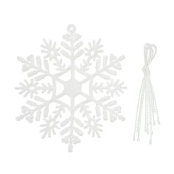 New ✔️ 4'' Mini White Snowflake Accents, 6ct. by Ashland® 🎁