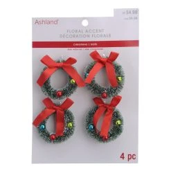 Best Pirce 🔔 Flocked Mini Wreaths, 4ct. by Ashland® 💯 Christmas ⭐ 5 Best Pirce 🔔 Flocked Mini Wreaths, 4ct. by Ashland® 💯 Christmas ⭐ -Ashland Shop 10700759 3