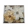 Discount 🛒 Gold & White Poinsettia Accents by Ashland® 🎁