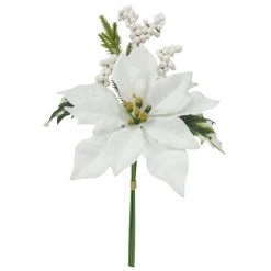 Budget 🥰 White Poinsettia & Berry Bush by Ashland® 🤩