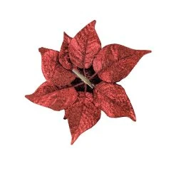 Coupon 👍 Red Poinsettia Accent Clip by Ashland® 🧨 -Ashland Shop 10700765 2
