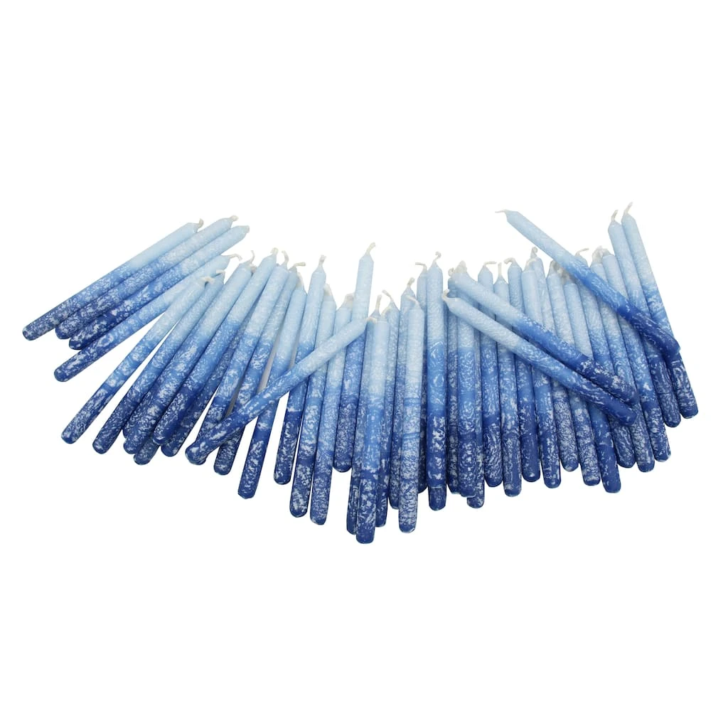 Promo 🤩 Blue & White Frosted Hanukkah Candles by Ashland®, 45ct. 😍 5 Promo 🤩 Blue & White Frosted Hanukkah Candles by Ashland®, 45ct. 😍 - Image 3