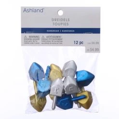 Budget ❤️ Blue, Gold & Silver Dreidels by Ashland®, 12ct. ✨