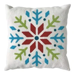 Best Pirce ⌛ Multicolor Snowflake Pillow by Ashland® ✨ Christmas 🥰