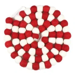 Coupon ❤️ 6ft. Red & White Felt Pom Pom Garland by Ashland® 😍