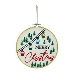 Deals 🔥 Assorted Christmas Greeting Embroidery Hoop Wall Accent by Ashland® 🌟 -Ashland Shop 10700816 3