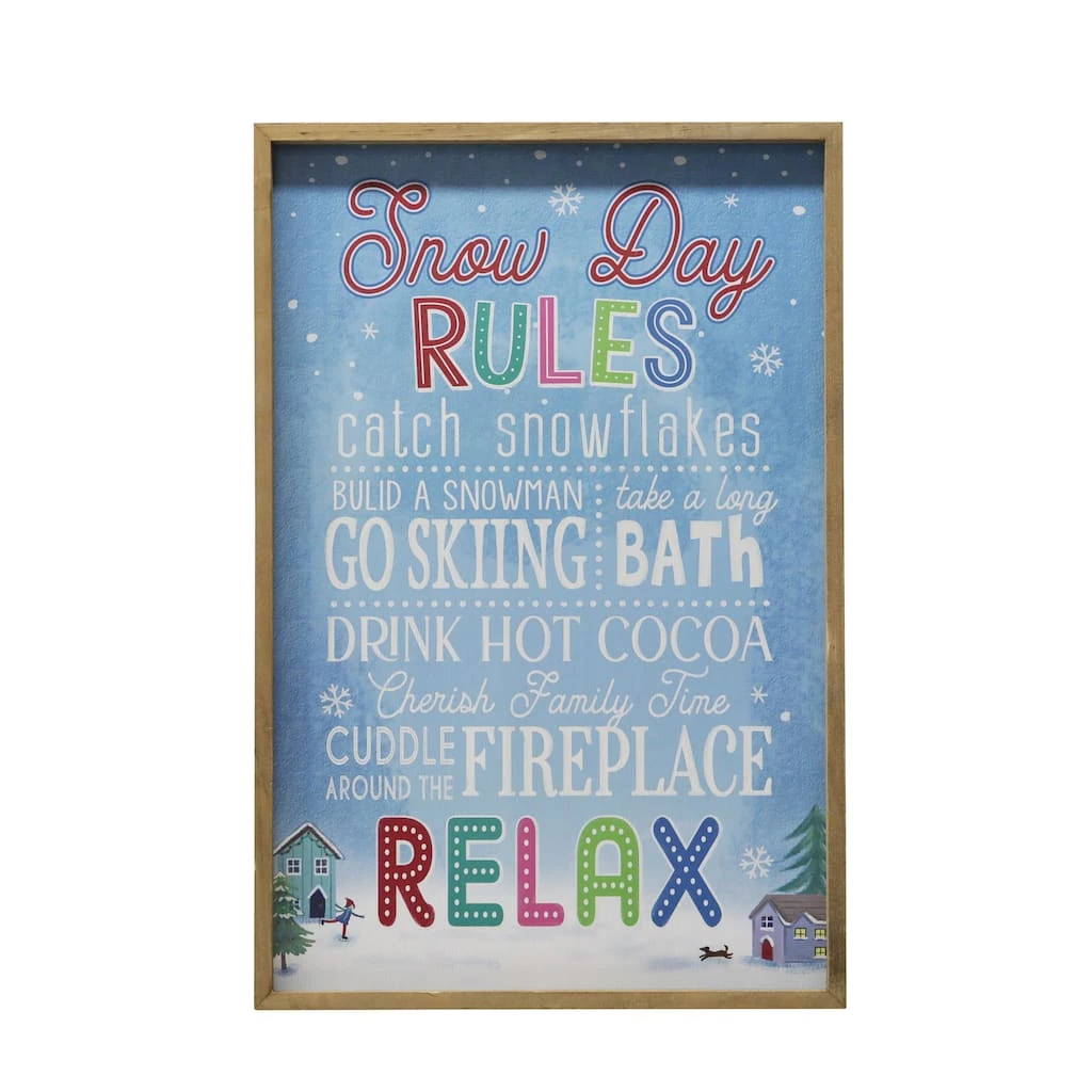 Discount 🥰 Snow Day Rules Wall Sign by Ashland® ⌛ 3 Discount 🥰 Snow Day Rules Wall Sign by Ashland® ⌛