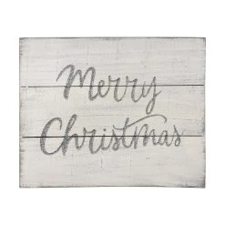 Budget ✔️ Merry Christmas Whitewashed Wood Plank Wall Sign by Ashland® ✨