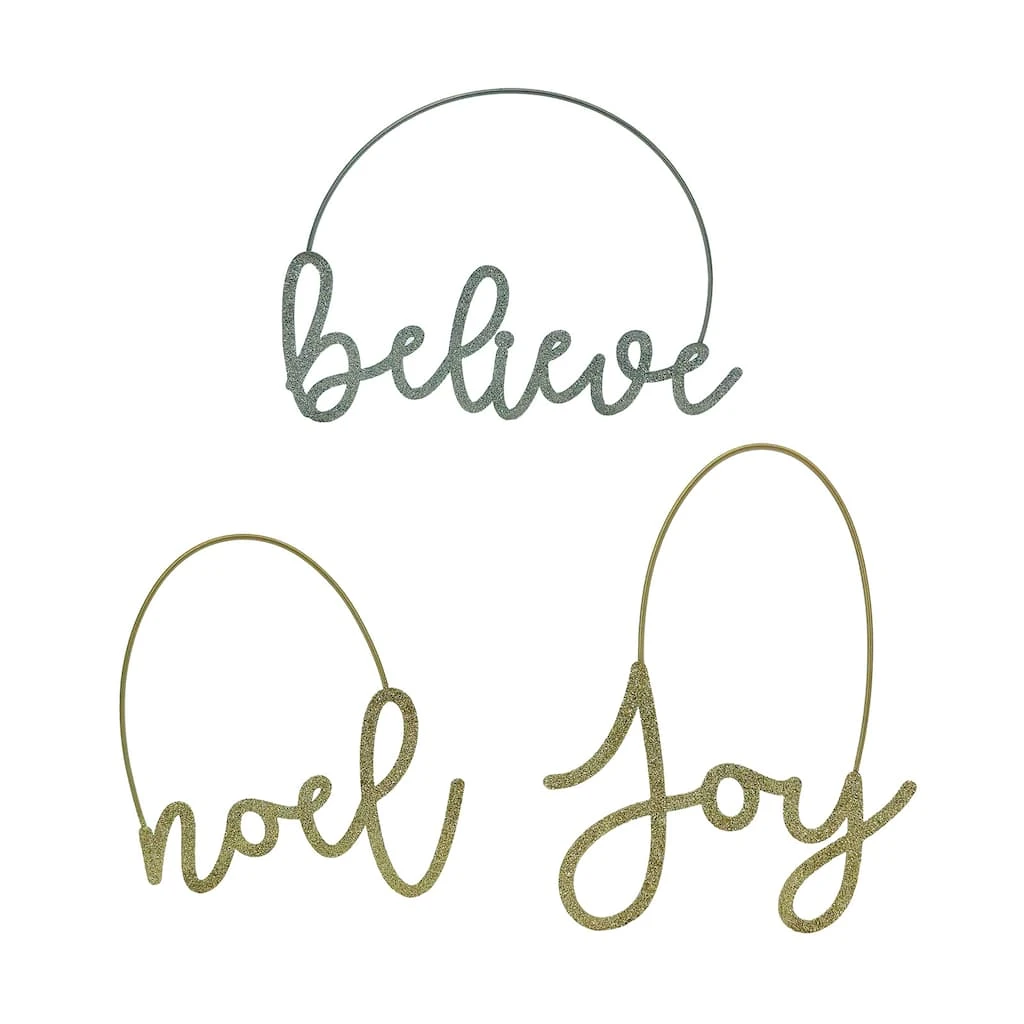 Budget ⭐ Assorted ❄ Christmas Sentiment Wall Hanger by Ashland® ⭐ 3 Budget ⭐ Assorted ❄ Christmas Sentiment Wall Hanger by Ashland® ⭐