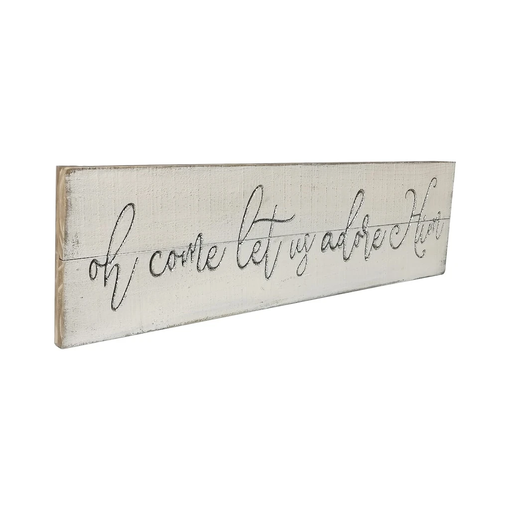 Cheap ✔️ Oh Come Let Us Adore Him Plank Wall Sign by Ashland® ⭐ 4 Cheap ✔️ Oh Come Let Us Adore Him Plank Wall Sign by Ashland® ⭐ - Image 2