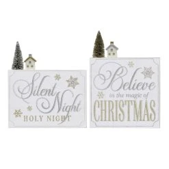 Discount ❤️ Assorted 10" ⭐ Christmas Sentiment Block Sign by Ashland® ⭐