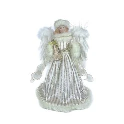 Cheap 🧨 16" Angel in Silver & White Striped Robes by Ashland® 👍