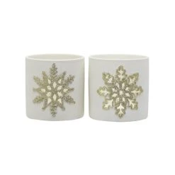 Promo ⌛ Assorted 3.5" Snowflake Candle Holder by Ashland® 🛒