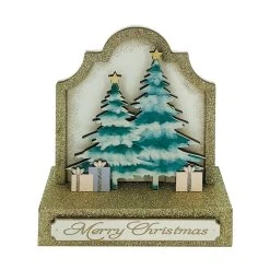 Discount ✨ 6.5" 🌟 Christmas Tree with Gifts Tabletop Sign by Ashland® ⭐