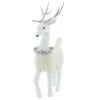 Promo 💯 20.5" White Standing Deer with Tinsel Wreath Tabletop Figure by Ashland® ✔️