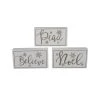 Best Sale ✨ Assorted 7'' Believe/Peace/Merry Block Tabletop Décor by Ashland® 👏 -Ashland Shop 10700900 1