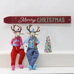 Outlet ❤️ Assorted 23.5" ✨ Christmas Sitter Deer Tabletop Accent by Ashland® ✨ -Ashland Shop 10700906 4