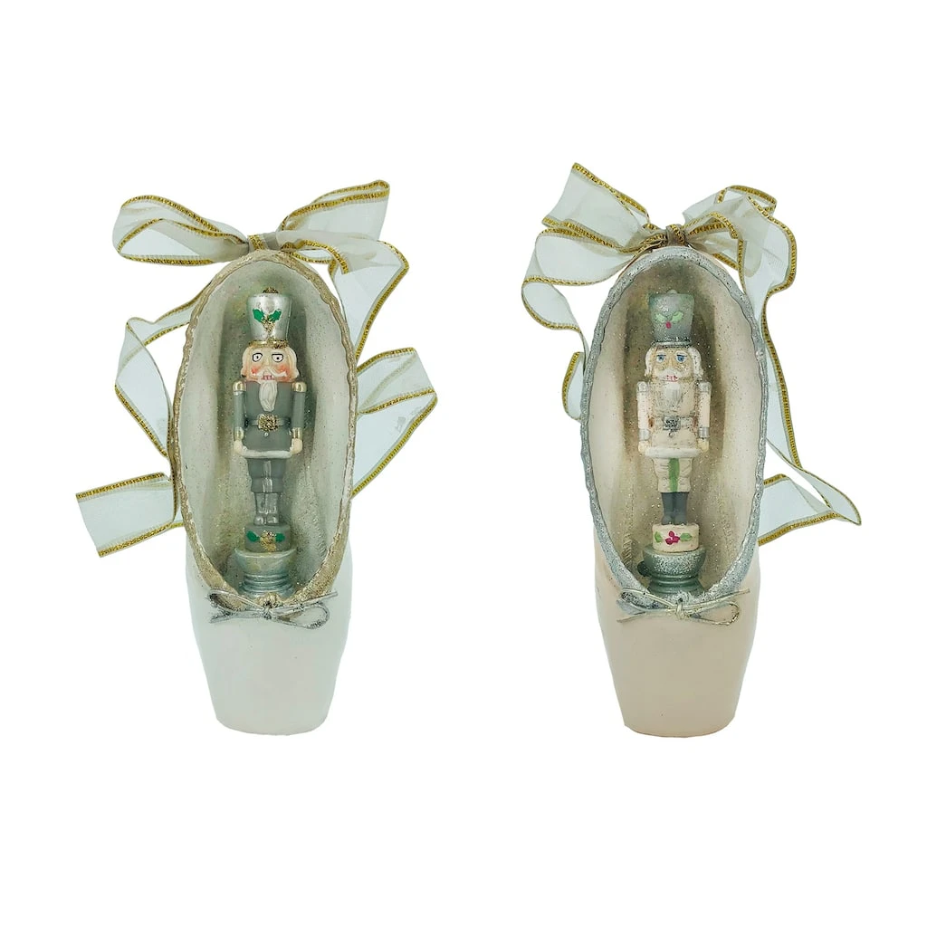 Top 10 💯 Assorted 7.5" Ballet Shoe Nutcracker Accent by Ashland® 🌟 3 Top 10 💯 Assorted 7.5" Ballet Shoe Nutcracker Accent by Ashland® 🌟