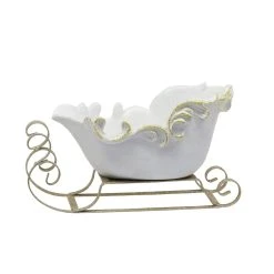 Promo 🎁 12.5" White Sleigh Decoration by Ashland® ✨