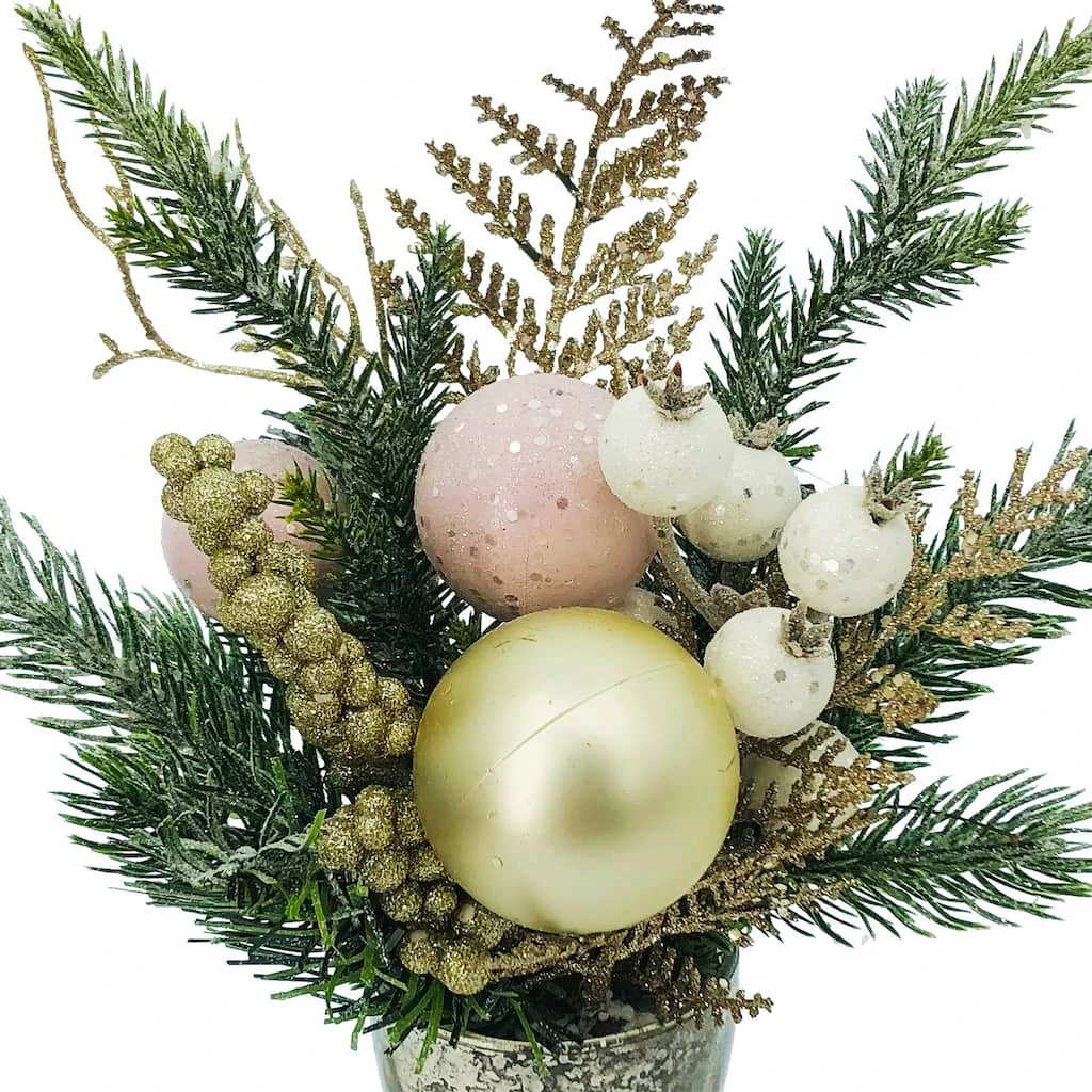 Discount ✔️ 12" 😍 Christmas Pine Arrangement in Decorative Container by Ashland® 🤩 4 Discount ✔️ 12" 😍 Christmas Pine Arrangement in Decorative Container by Ashland® 🤩 - Image 2