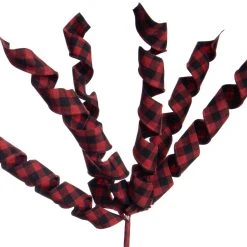 Promo ⭐ Red & Black Plaid Spiral Ribbon Spray by Ashland® 🔔 -Ashland Shop 10700956 2