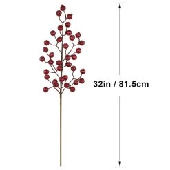 Budget 🛒 Iced Red Rose Berry Stem by Ashland® 🌟 -Ashland Shop 10700997 3