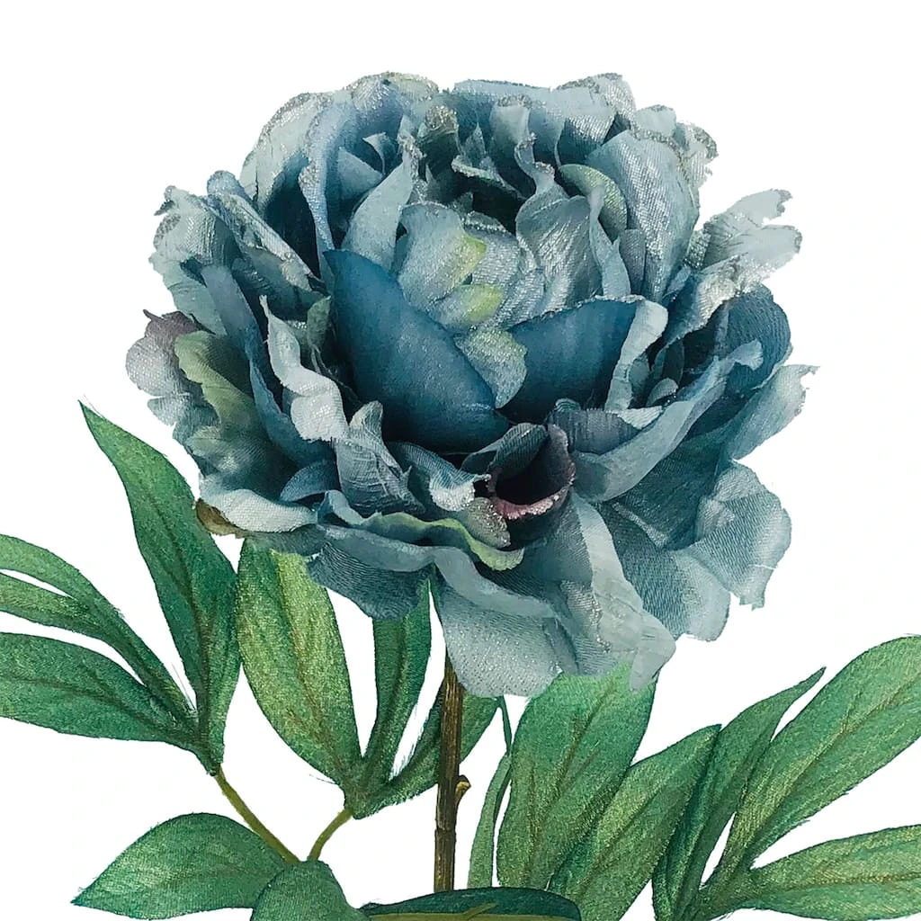 Discount 😉 Silver & Blue Peony Stem by Ashland® 🥰 4 Discount 😉 Silver & Blue Peony Stem by Ashland® 🥰 - Image 2