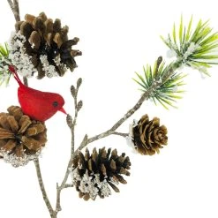 Deals ⌛ Pinecone Stem with Cardinals by Ashland® 👏 -Ashland Shop 10701045 2