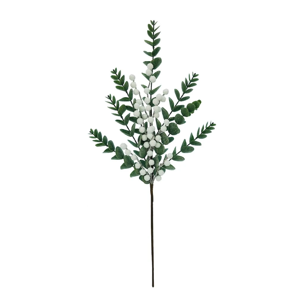 Budget 😍 White Berry & Eucalyptus Leaf Stem by Ashland® 🔔 3 Budget 😍 White Berry & Eucalyptus Leaf Stem by Ashland® 🔔