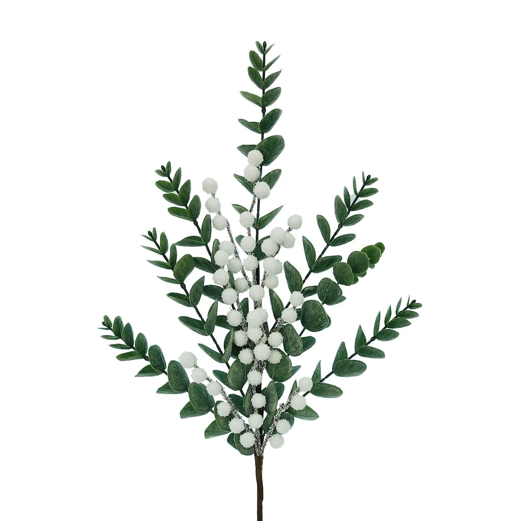 Budget 😍 White Berry & Eucalyptus Leaf Stem by Ashland® 🔔 4 Budget 😍 White Berry & Eucalyptus Leaf Stem by Ashland® 🔔 - Image 2