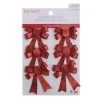 Hot Sale ✔️ Red Glitter Bows, 6ct. by Ashland® 👍 Christmas 🥰