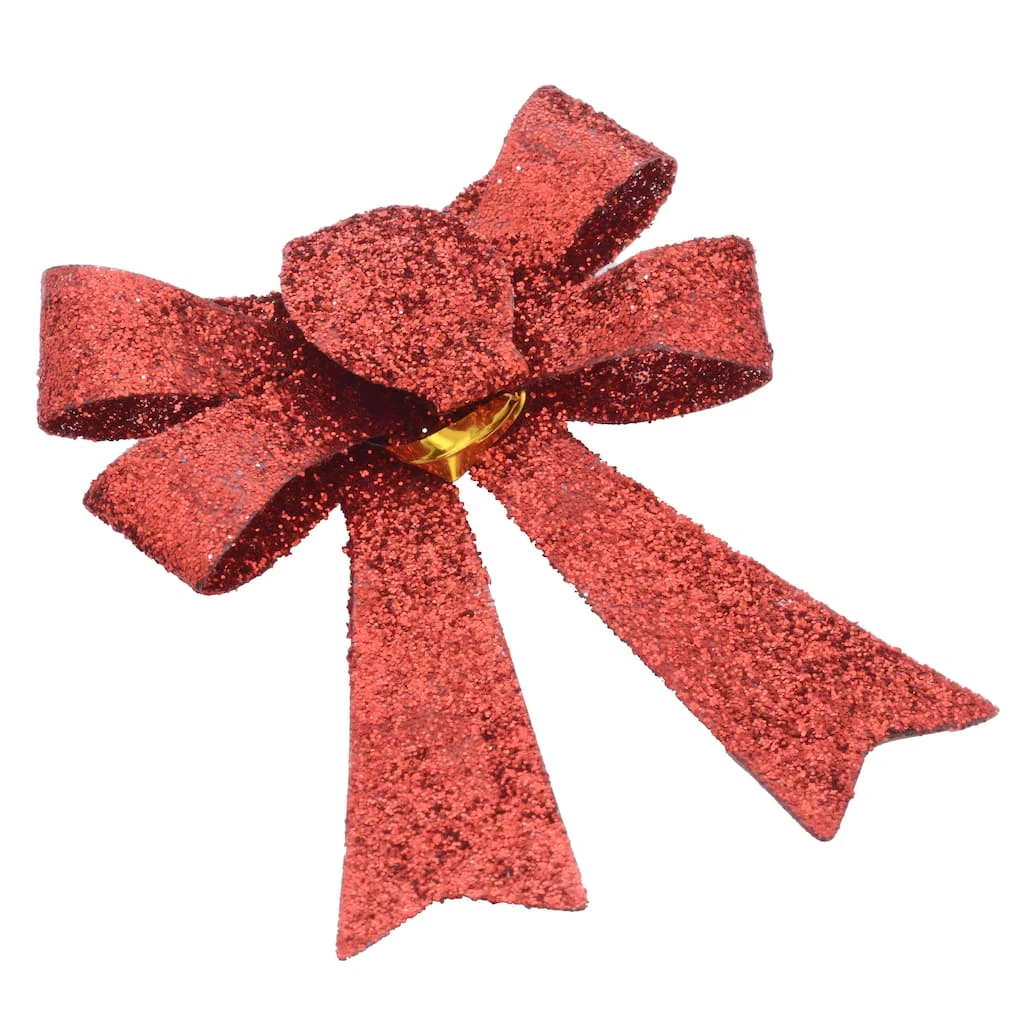 Hot Sale ✔️ Red Glitter Bows, 6ct. by Ashland® 👍 Christmas 🥰 4 Hot Sale ✔️ Red Glitter Bows, 6ct. by Ashland® 👍 Christmas 🥰 - Image 2