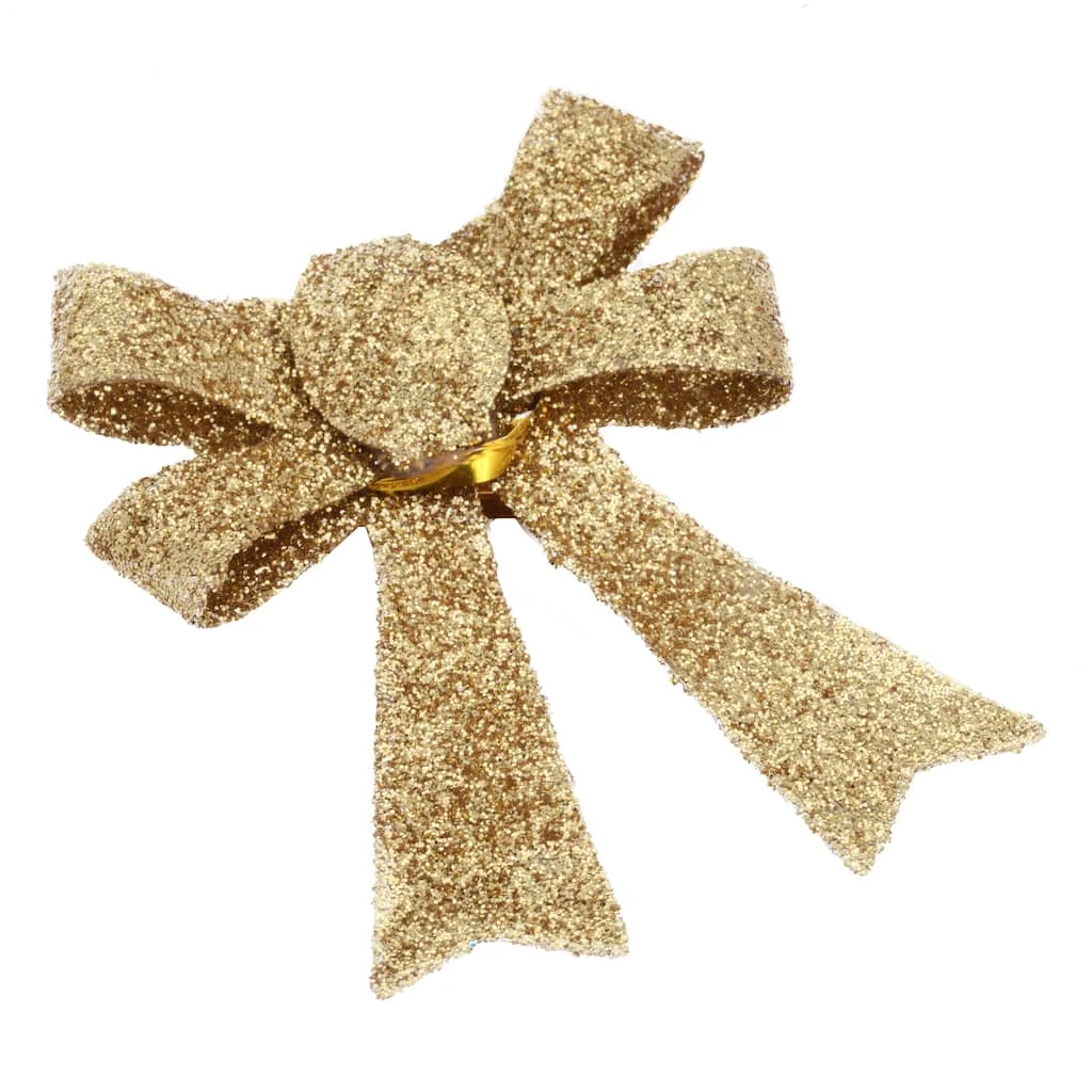 Coupon 🎉 Gold Glitter Bows, 6ct. by Ashland® Christmas 🌟 4 Coupon 🎉 Gold Glitter Bows, 6ct. by Ashland® Christmas 🌟 - Image 2