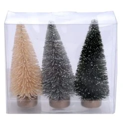Hot Sale 🌟 White, Green & Sage Natural Potted Mini Tree Set by Ashland® Christmas 🤩